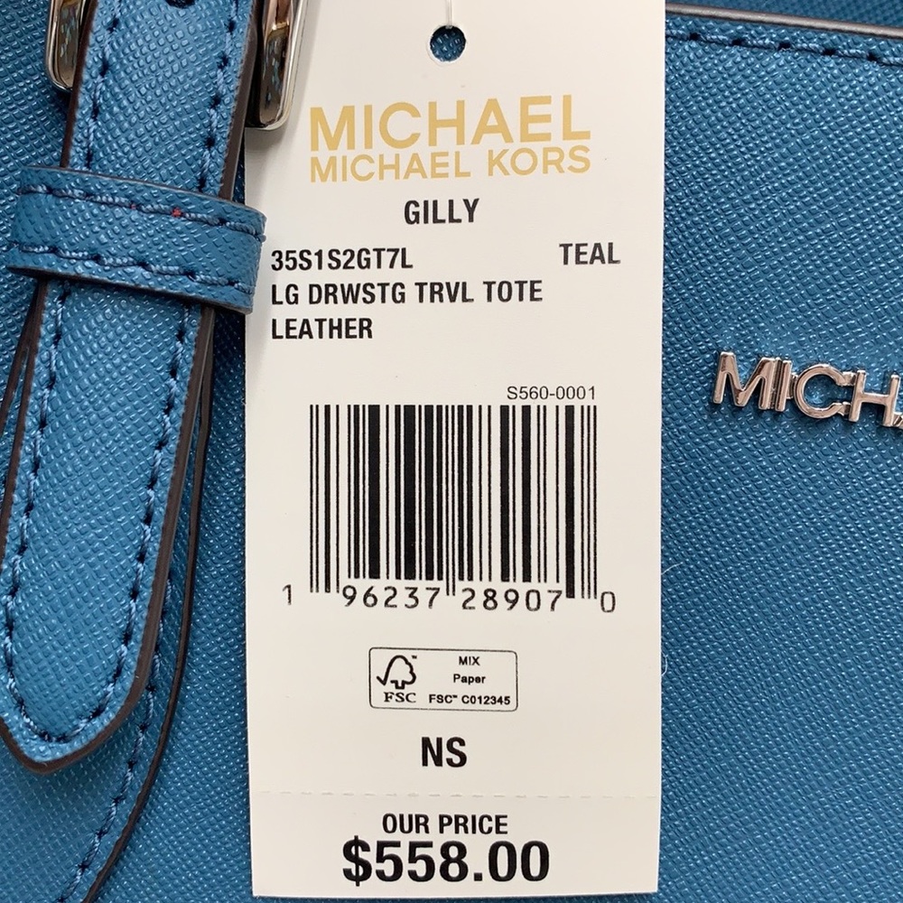 MICHAEL KORS
Gilly Large Saffiano Leather Tote Bag
TEAL COLOR - Picture 16 of 16